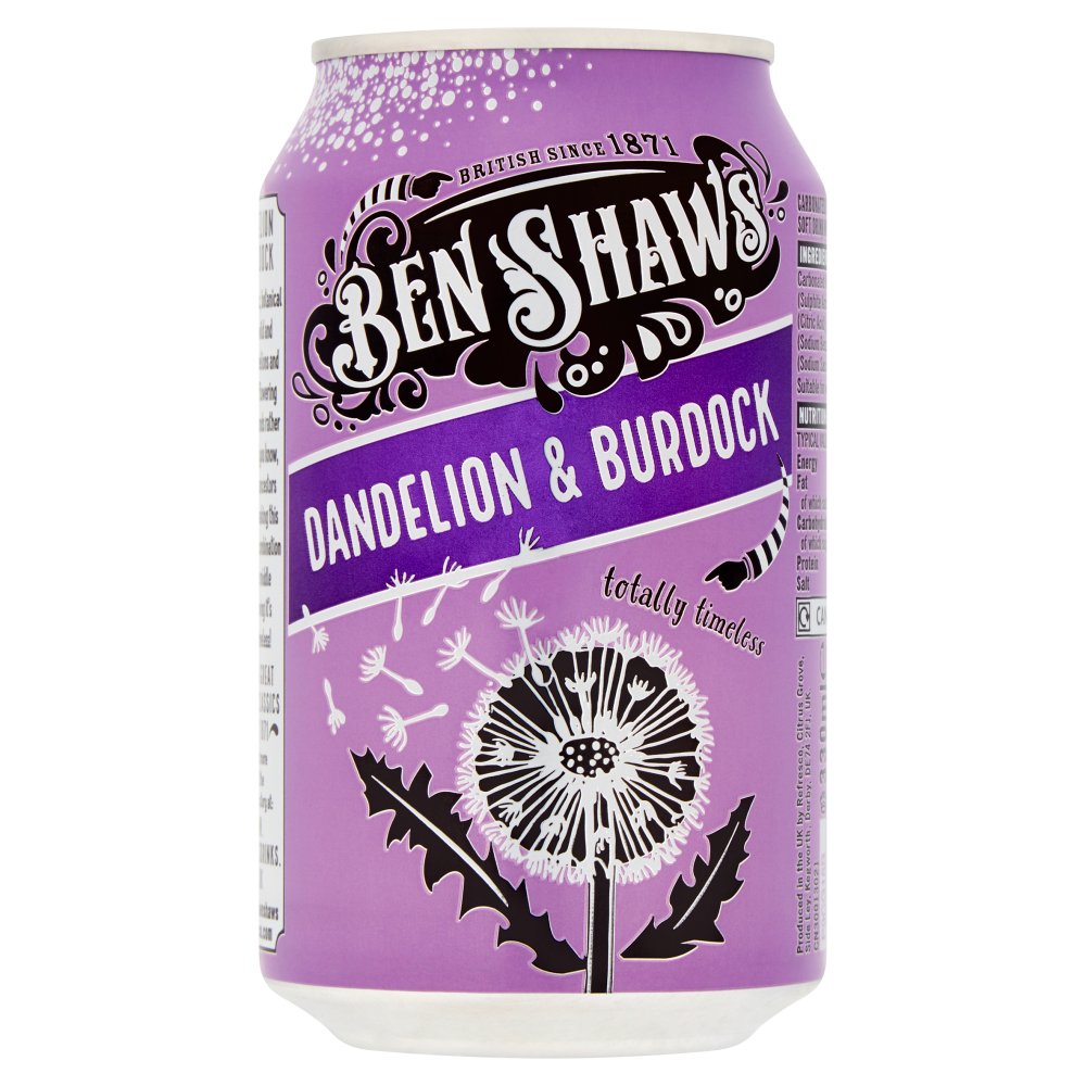 Ben Shaw's Dandelion & Burdock Cans 24 x 330ml - UK BUSINESS SUPPLIES