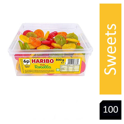 Haribo Rotella Sweets Tub 100's