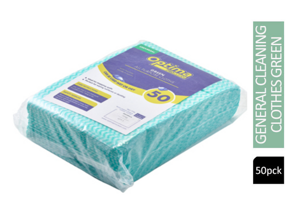 Janit-X/Optima Non Woven General Cleaning Cloths Large 500 x 360mm Green (Pack of 50)