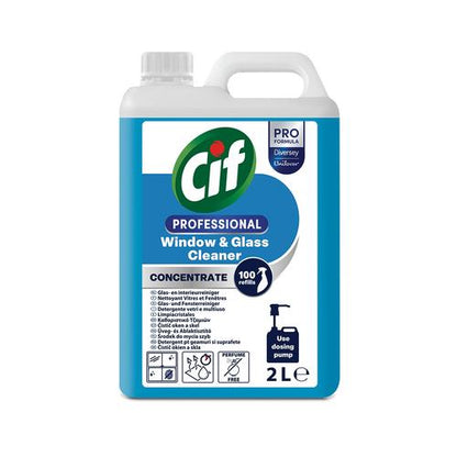 CIF Pro Formula Window & Glass Cleaner CONCENTRATE 2 Litre (100 refills)