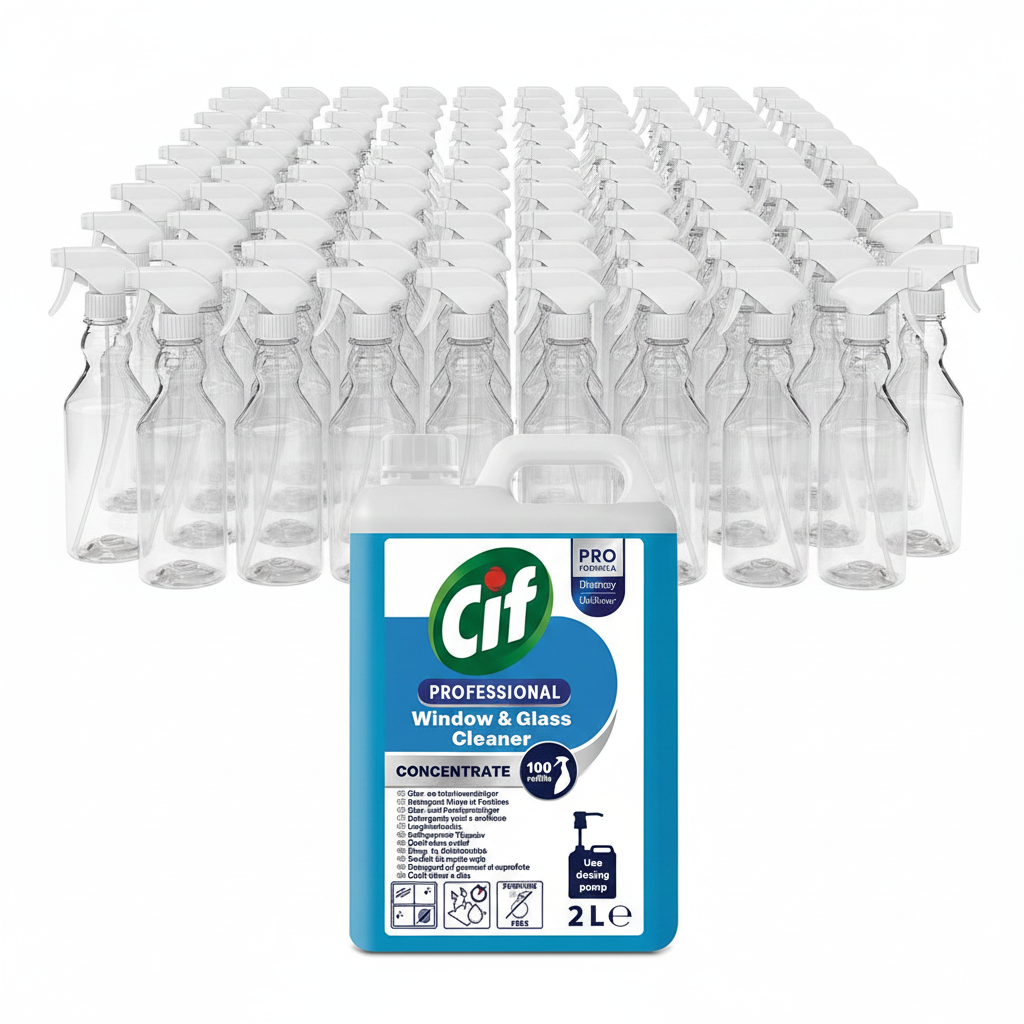 CIF Pro Formula Window & Glass Cleaner CONCENTRATE 2 Litre (100 refills)