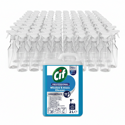 CIF Pro Formula Window & Glass Cleaner CONCENTRATE 2 Litre (100 refills)