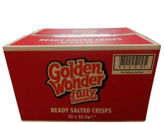 Golden Wonder Crisps Ready Salted Pack 32's
