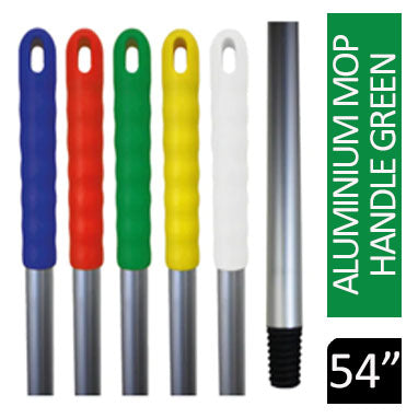 Janit-X 54" Aluminium Mop Handle Colour Coded GREEN