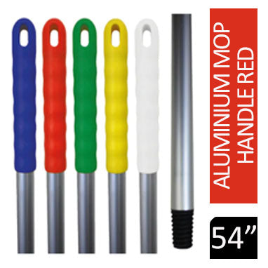 Janit-X 54" Aluminium Mop Handle Colour Coded RED