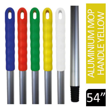 Janit-X 54" Aluminium Mop Handle Colour Coded YELLOW
