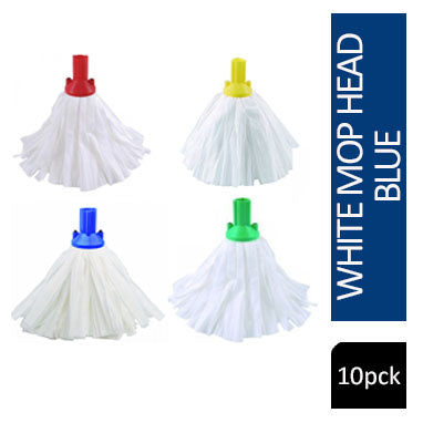 Janit-X Big White Mop Head Blue (10 Mop Pack)