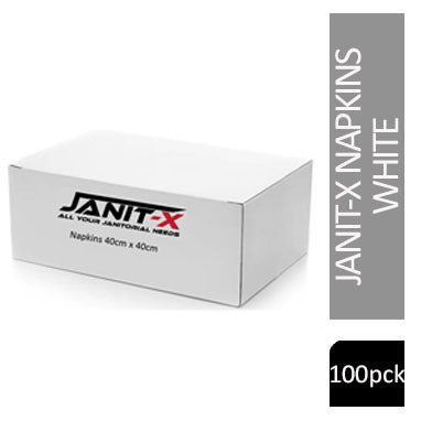 Janit-X Napkins White 100 2Ply 40cm x 40cm - UK BUSINESS SUPPLIES