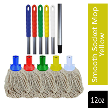 Janit-X PY Smooth Socket Mop 12oz Yellow {CHSA Approved}