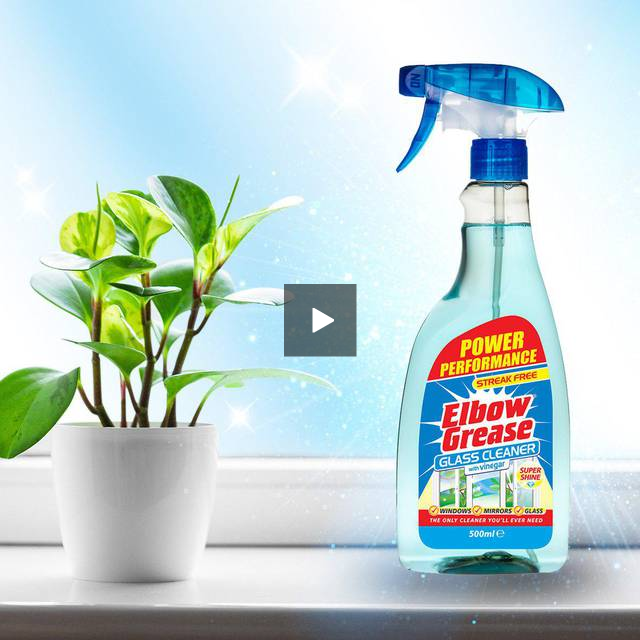 Elbow Grease Streak Free  Glass Cleaner with Vinegar 500ml