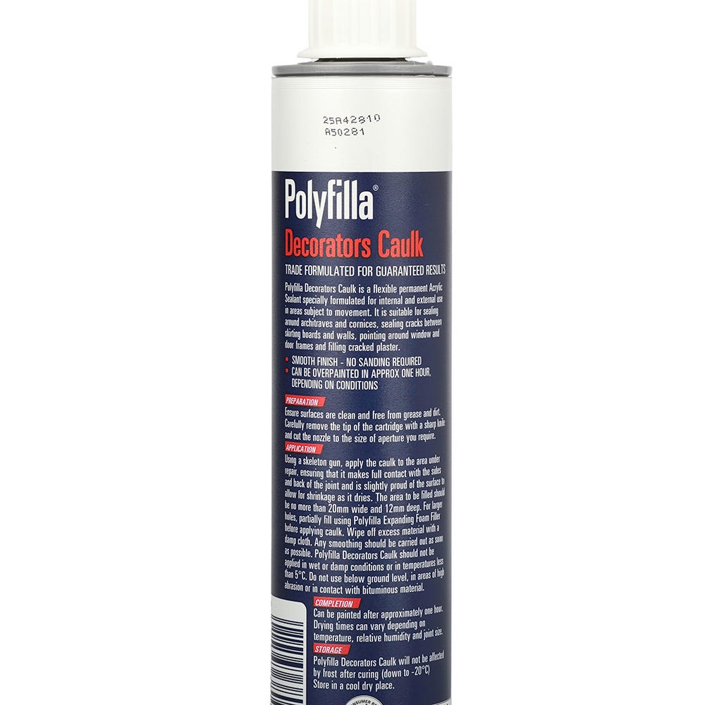 Polycell Decorators Caulk | Brilliant White | 1 x 380ml