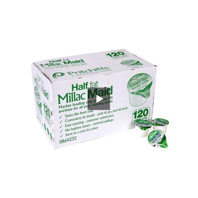 Millac Maid from Skimmed Milk Jiggers 120's - UK BUSINESS SUPPLIES