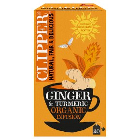 Clipper Organic Ginger & Turmeric Envelopes 20's