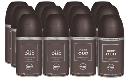 Airpure Designer Collection Air Freshener Deep Oud Automatic Refill 250ml