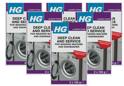 HG Deep Clean & Service | Washing Machine & Dishwasher Cleaner 2 x 100g