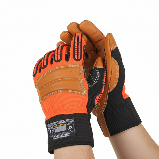 MECDEX ROUGH HANDLER C5 360 MECHANICS GLOVES - {ALL COLOURS / SIZES}