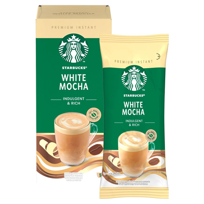 Starbucks White Mocha Instant Coffee Sachets 5x22g - UK BUSINESS SUPPLIES