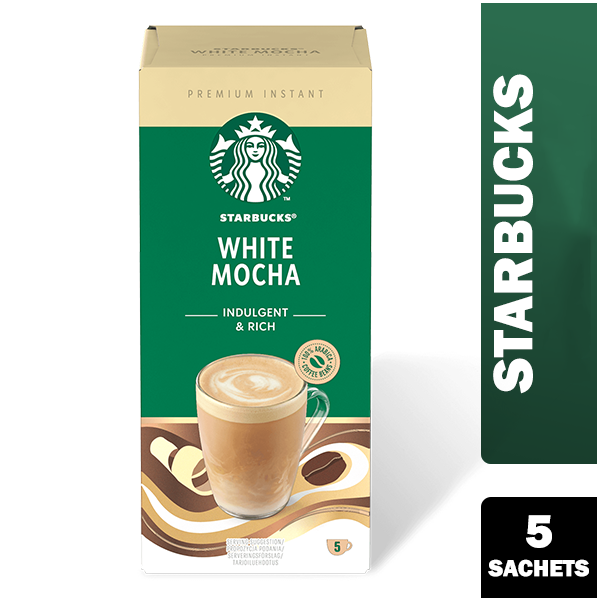 Starbucks White Mocha Instant Coffee Sachets 5x22g - UK BUSINESS SUPPLIES