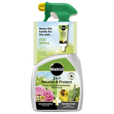 Miracle Gro Nourish & Protect Rose Shrub Plant Food 800ml - UK BUSINESS SUPPLIES