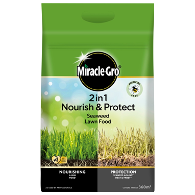 Miracle Gro Nourish & Protect Seaweed Lawn Food 360m2