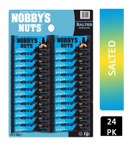 Nobby's Nuts Salted 24 x 50g - UK BUSINESS SUPPLIES