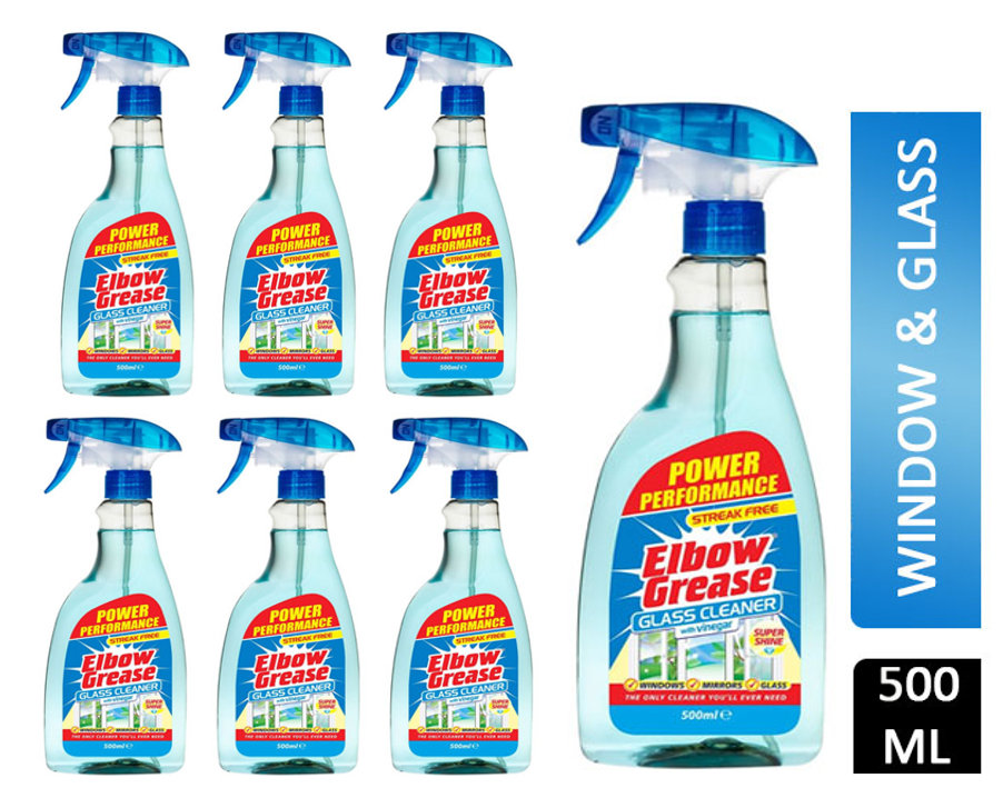 Elbow Grease Streak Free  Glass Cleaner with Vinegar 500ml