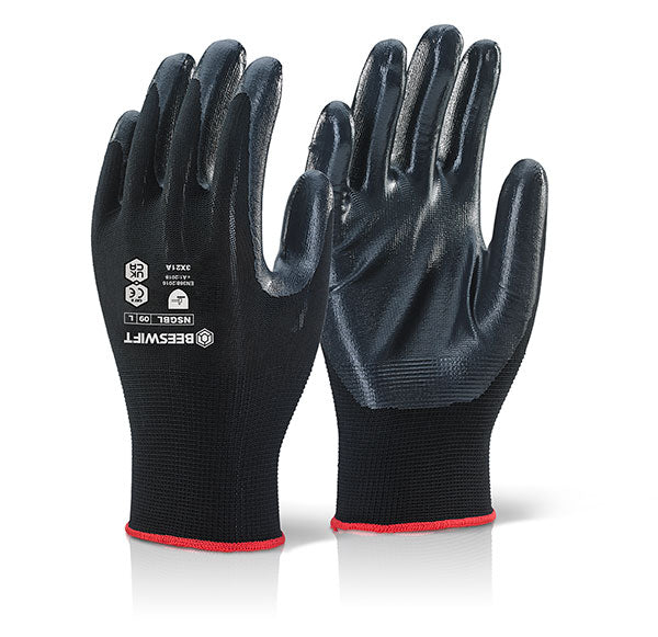 Beeswift 2000 Nite Star Nitrile Gloves (Pair) ALL SIZES