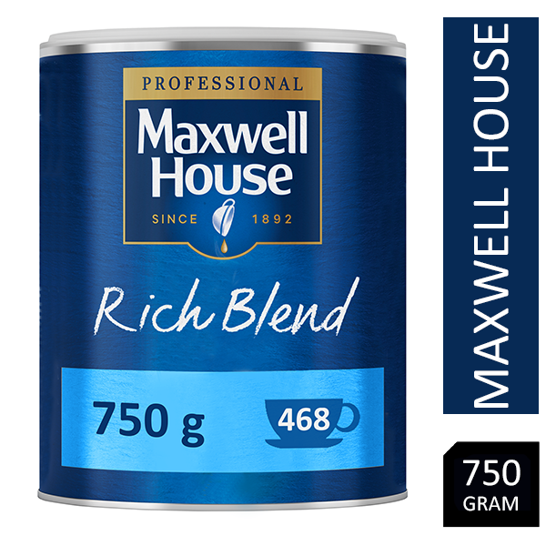 Maxwell House Rich Instant Coffee 750g Tin - UK BUSINESS SUPPLIES