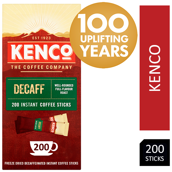 Kenco Decaffeinated Instant Coffee Box of 200 Sticks - UK BUSINESS SUPPLIES