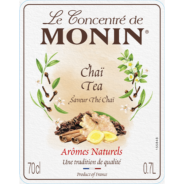 MONIN Chai Cocktail Syrup 700ml (Glass Bottle)