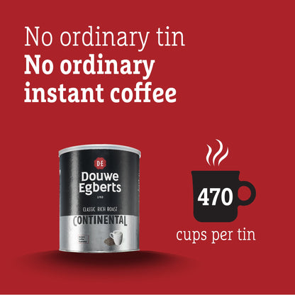 Douwe Egberts Continental Rich Dark Roast Instant Coffee 750g Tin - UK BUSINESS SUPPLIES