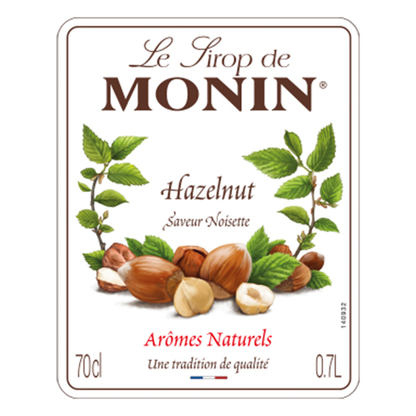 MONIN Hazelnut Cocktail Syrup 700ml (Glass Bottle)