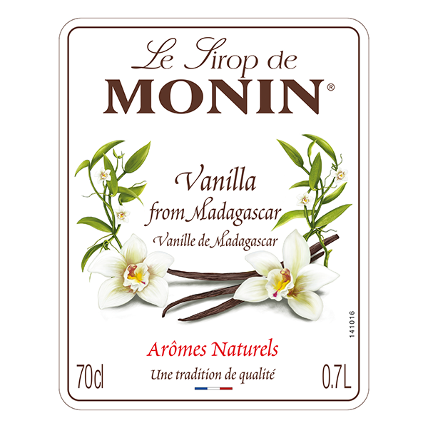 MONIN Vanilla Cocktail Syrup 700ml (Glass Bottle)