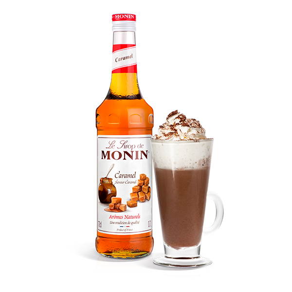 MONIN Premium Caramel Coffee & Cocktail Syrup 700ml Glass Bottle