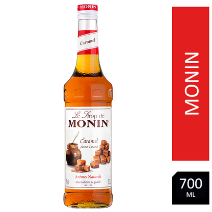 MONIN Premium Caramel Coffee & Cocktail Syrup 700ml Glass Bottle