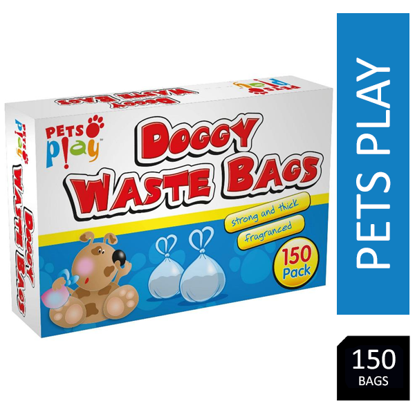 Pets Play Doggy Waste Bags 150 Pack