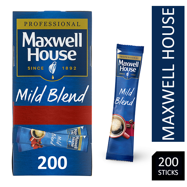 Maxwell House Mild Instant Coffee Box of 200 Sticks - UK BUSINESS SUPPLIES