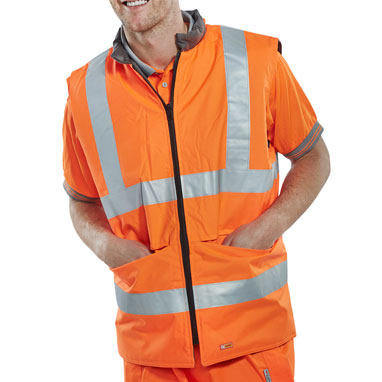 Beeswift Reversible Hi Vis Orange Bodywarmer {All Sizes}