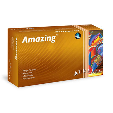 Aurelia Amazing Blue Powder Free Nitrile Gloves 300's (All Sizes)