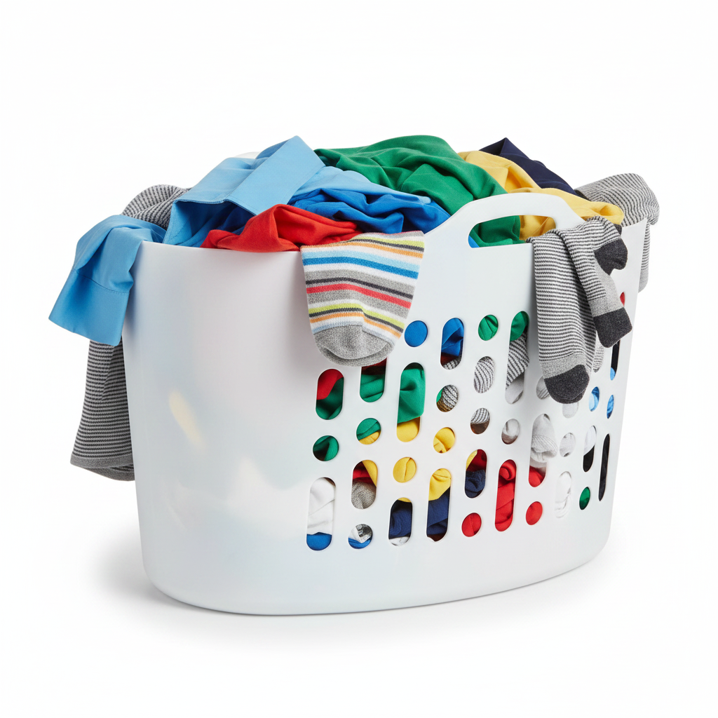 Wham White Flexi-Store Laundry Basket 50 Litre