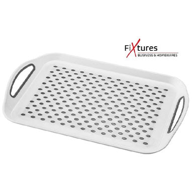Fixtures Non Slip Tray 45cm White/Grey