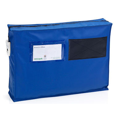 Versapak Small Gusset Mailing Pouch 355x250x75mm BLUE (ZG1)