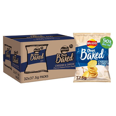 Walkers BAKED Cheese & Onion Pack 32's