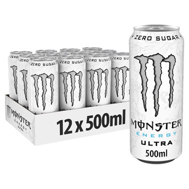Monster Energy Ultra White Cans 12x500ml