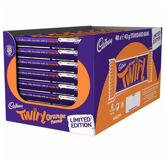 Cadbury Twirl Orange Chocolate Bar 48x43g