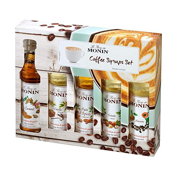 Monin Syrup Coffee Gift Set 5 Bottles x 5cl