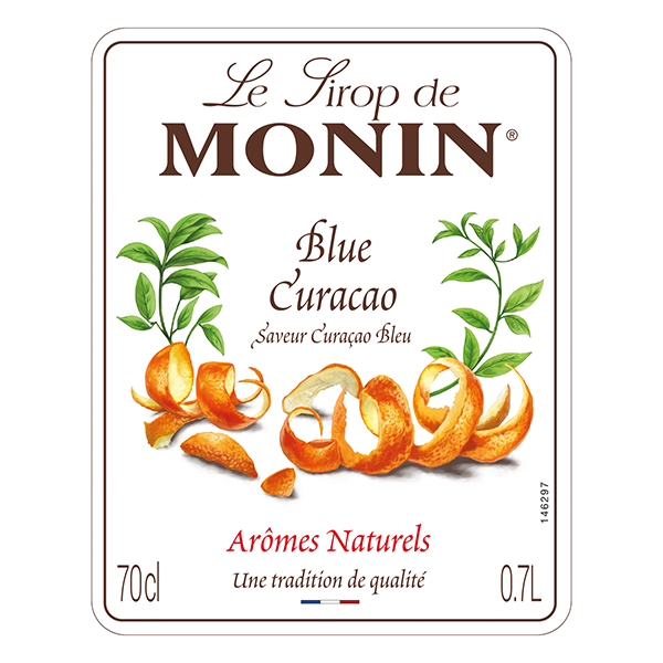 MONIN Blue Curacao Cocktail Syrup 700ml (Glass Bottle)