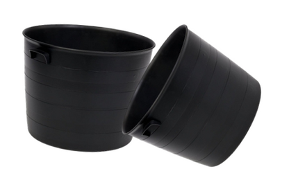Strata Indoor or Outdoor Blacksmith Patio Planter 35cm , Black Wide Planters (121574)