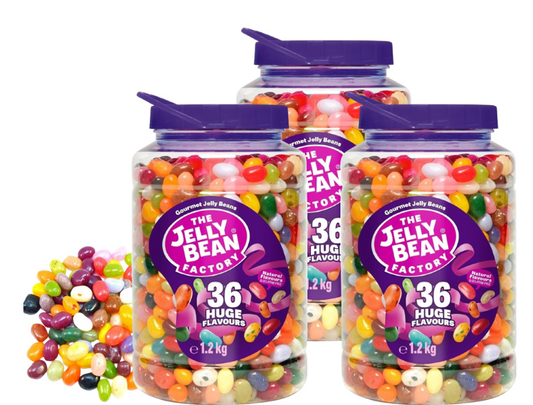Jelly Bean Factory Carrying Jar, 36 Flavours, 1.2kg