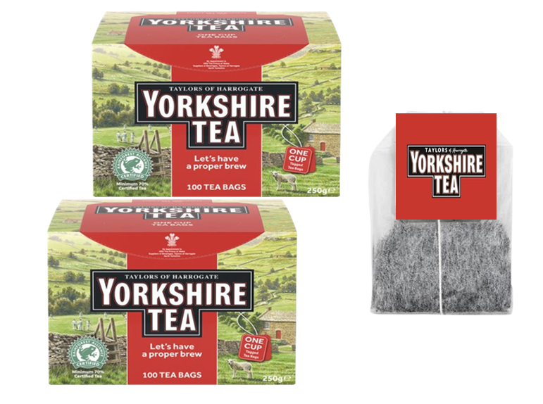 Yorkshire Tea String and Tag Tea Bags (Pack of 100)